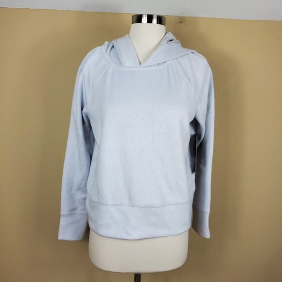 90 Degree Heather Grey Terry Hoodie Size S - Picture 1 of 7